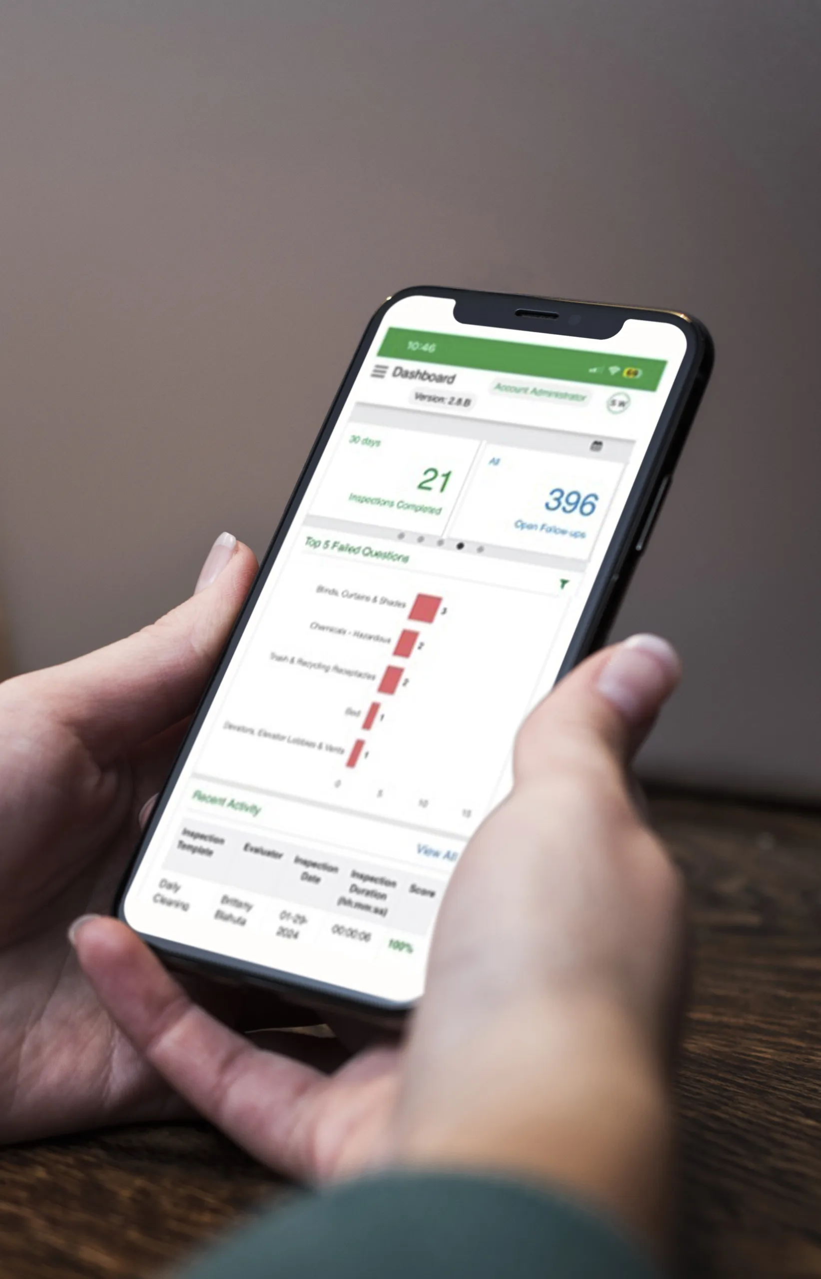 A man using eoc rounds tracker on his phone